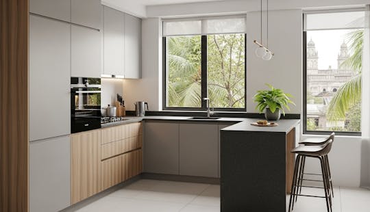 Minimal Modular Kitchen Design