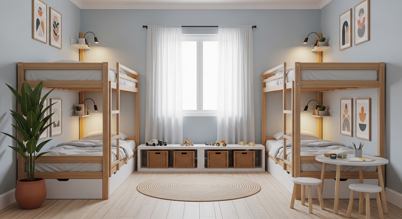 Minimal Kids’ Room Interiors