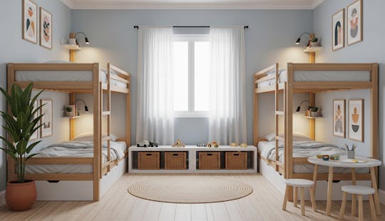 Minimal Kidsâ Room Interiors