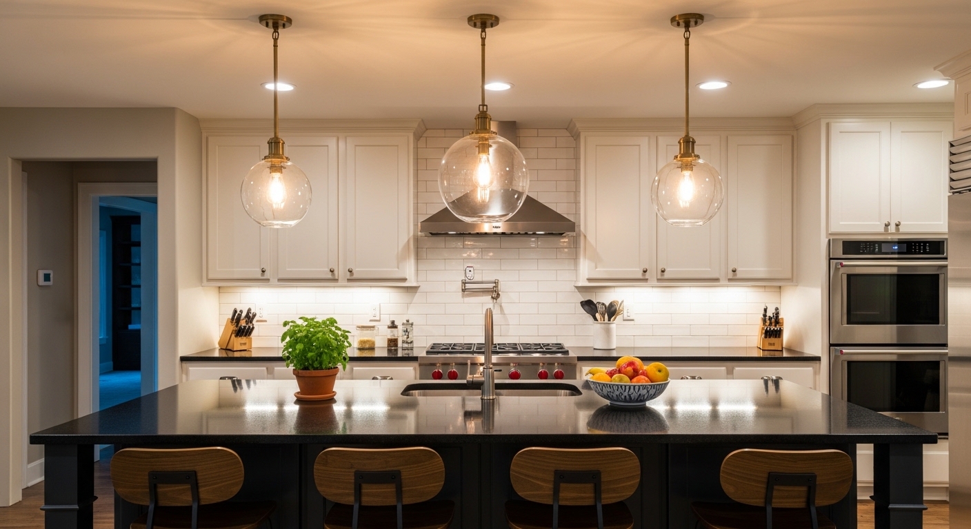 Beautify Your Kitchen Island With Pendant Lighting