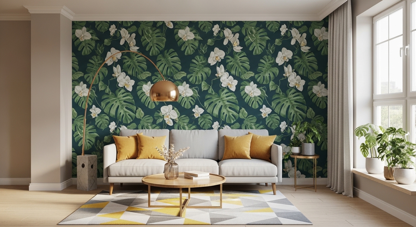 A Gorgeous Art Wallpaper For Your Traditional Wall Decor