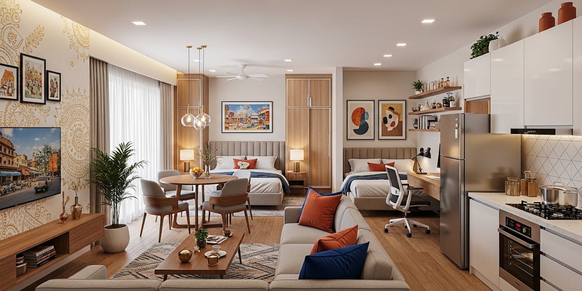 2BHK Flat Interior Design Kolkata