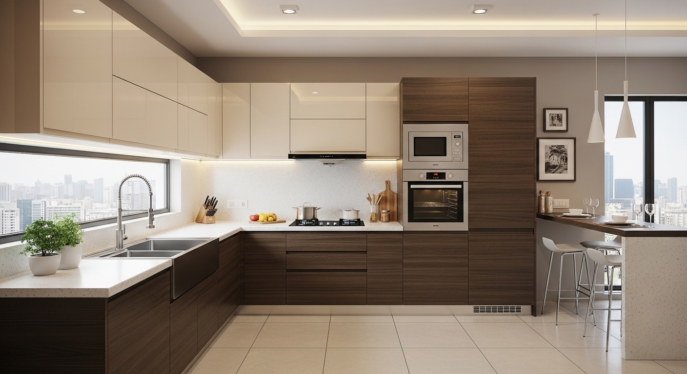 U-Shaped Trending Kitchen Pattern