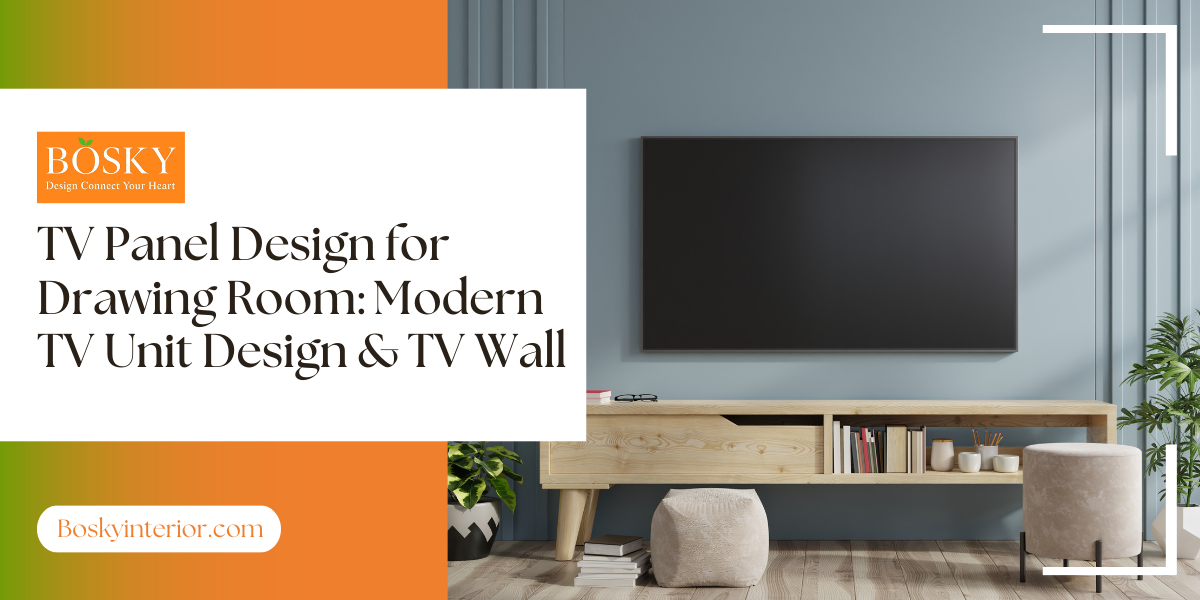 TV Panel Design for Drawing Room: Modern TV Unit Design & TV Wall