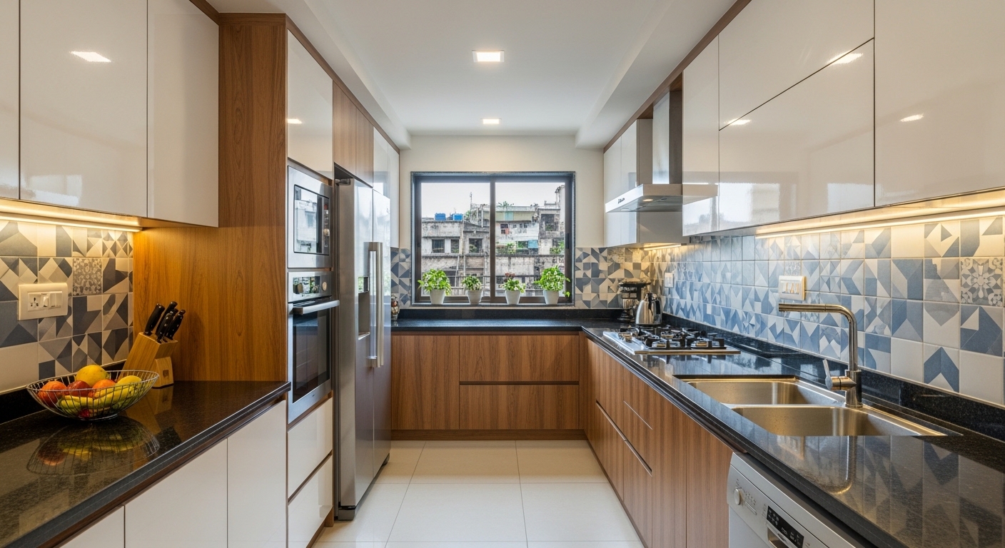 Parallel Modular Kitchen