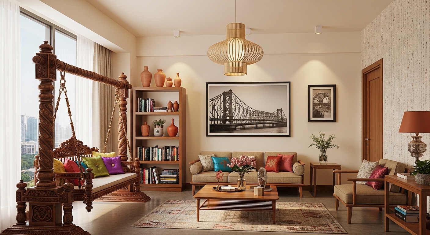 3 BHK Flat Interior Design Costs in Kolkata