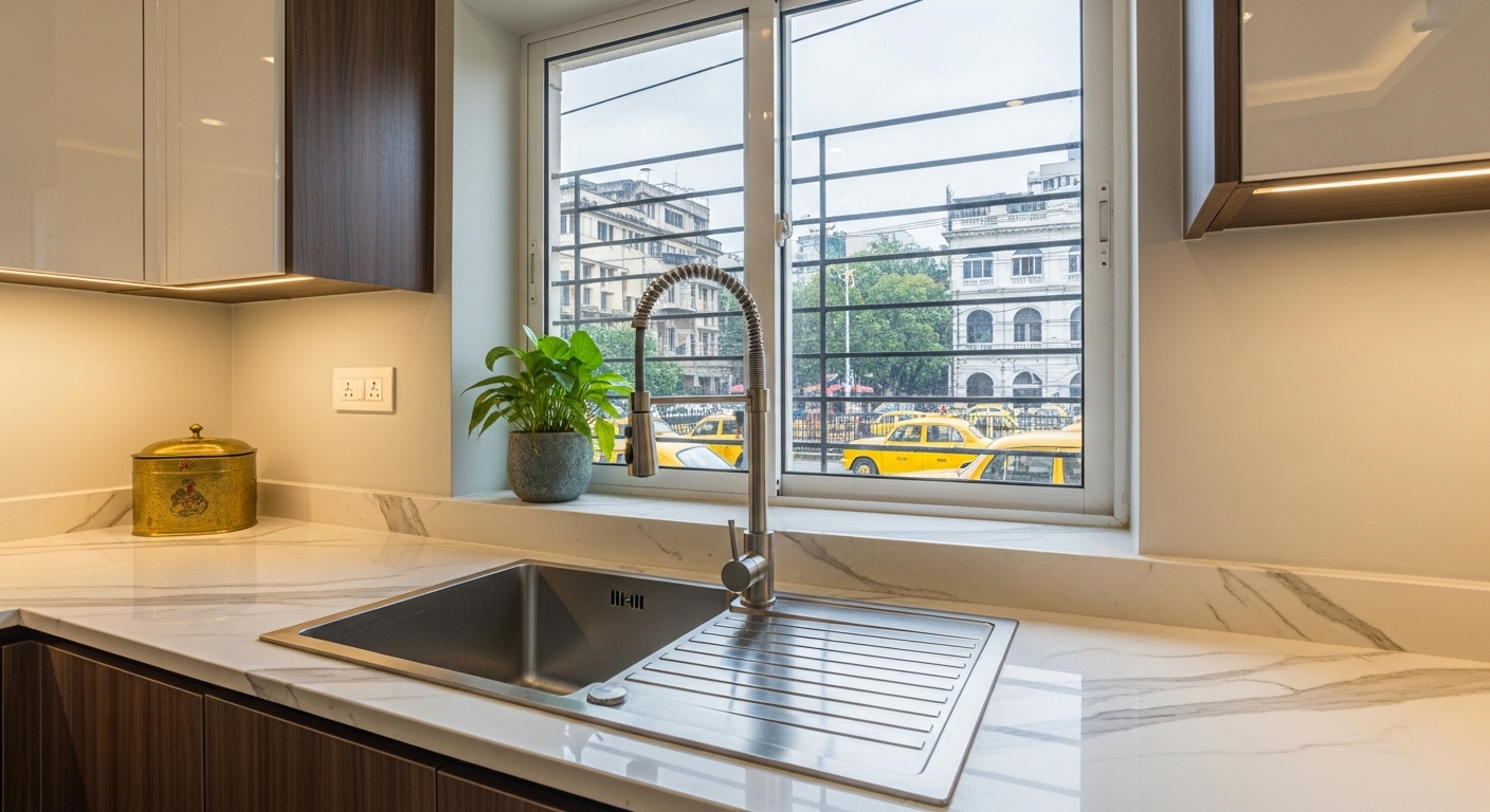 kitchen sink design in kolkata