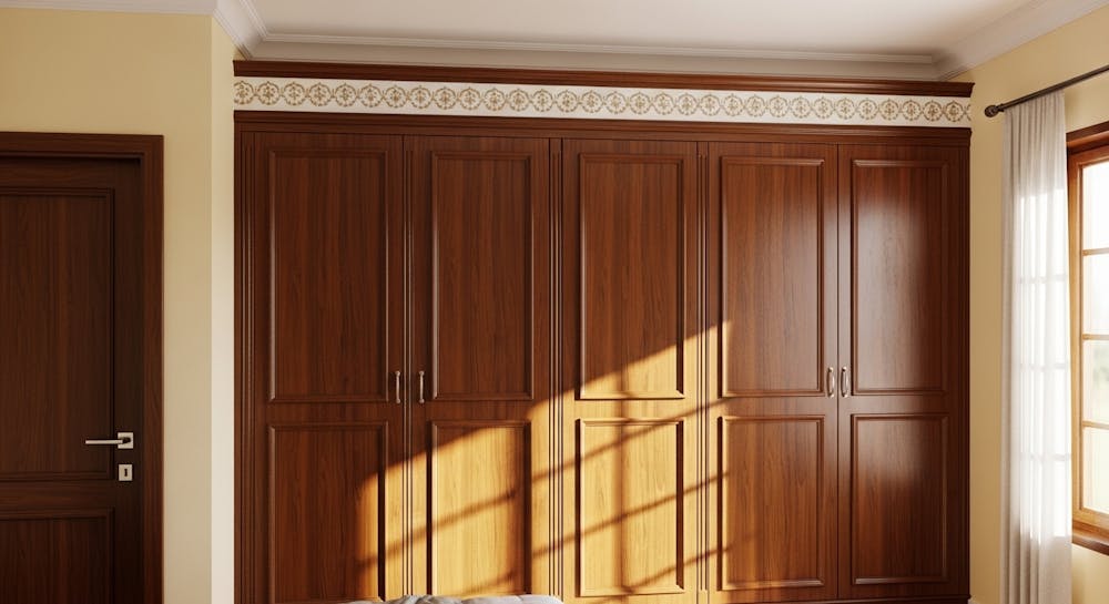 Corner Wardrobe With Upside Lofts