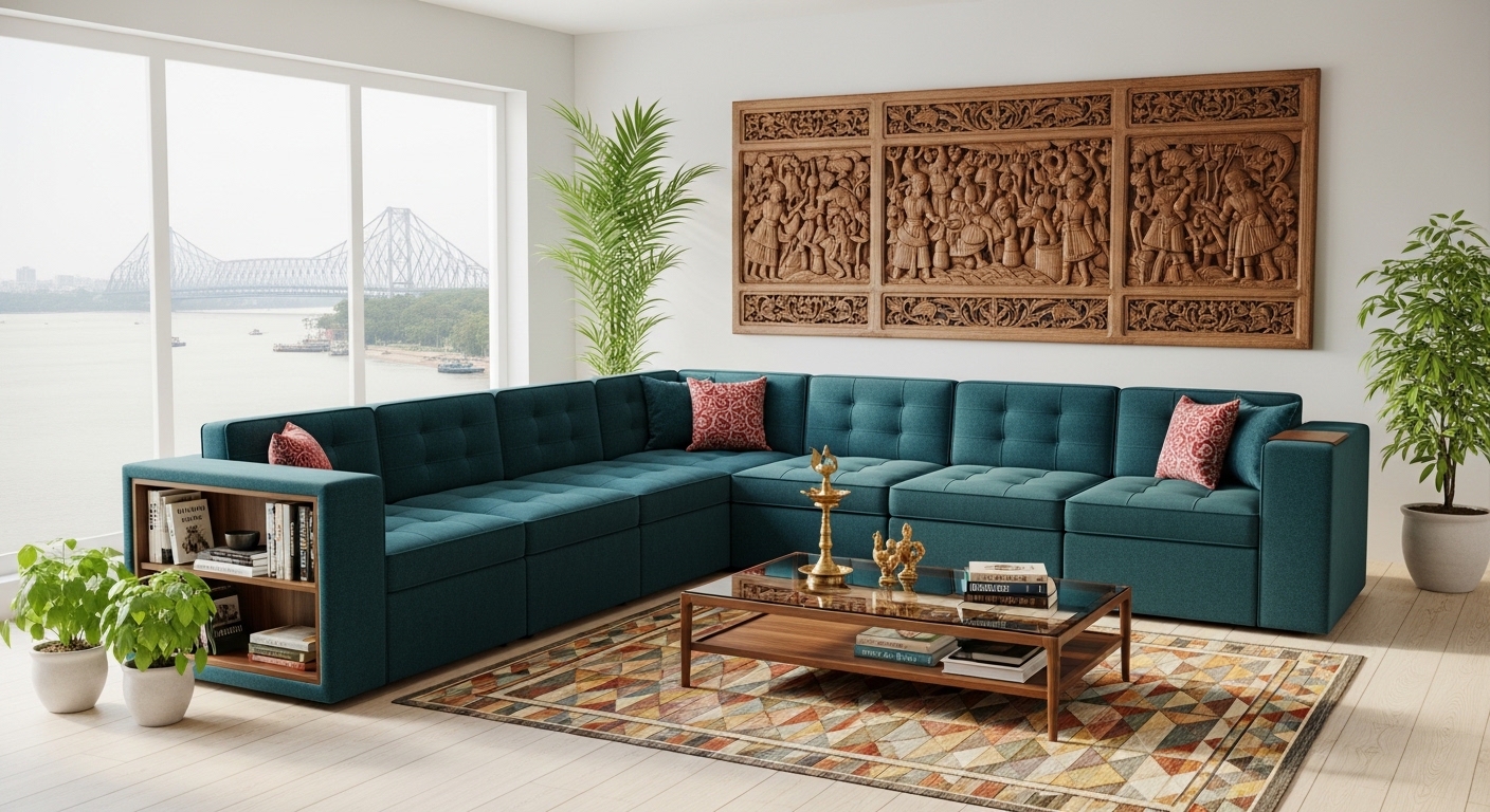 Maximize Storage With Modular Sofa For Living Space!
