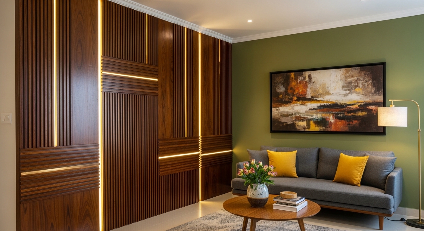 wall paneling design in kolkata