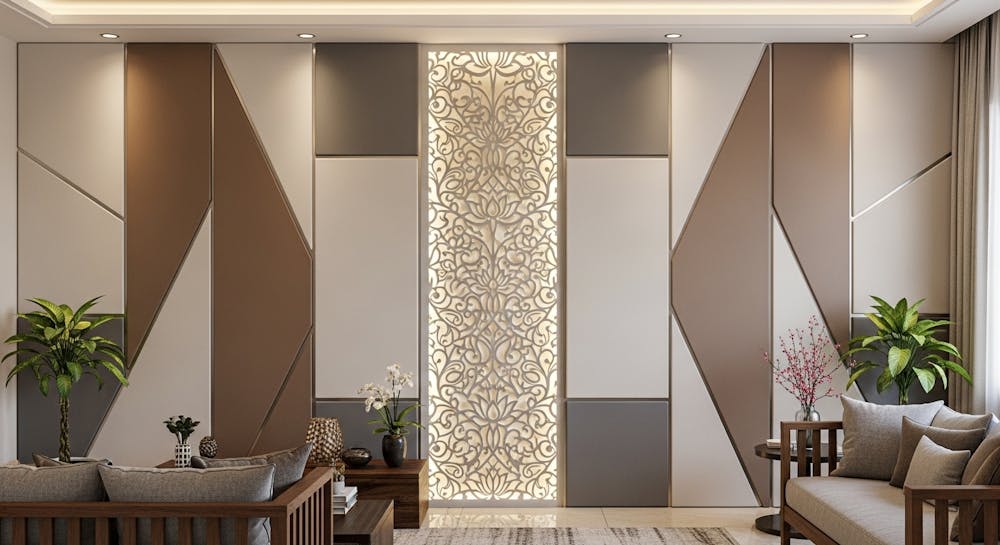 PVC Design for Drawing Room Wall