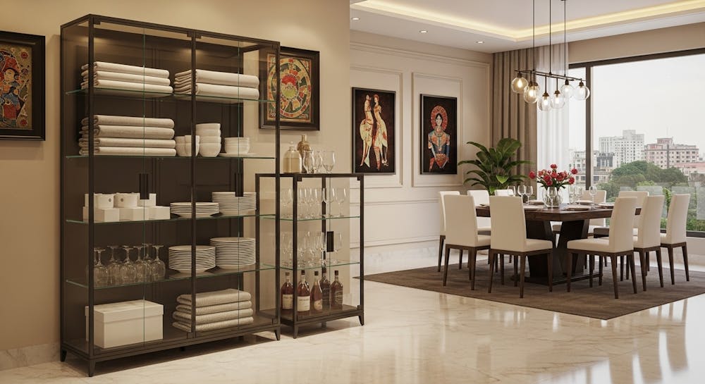 Glass Wardrobe Design in Kolkata