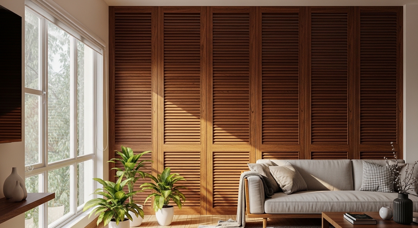 Wooden Louvers for Warmth 