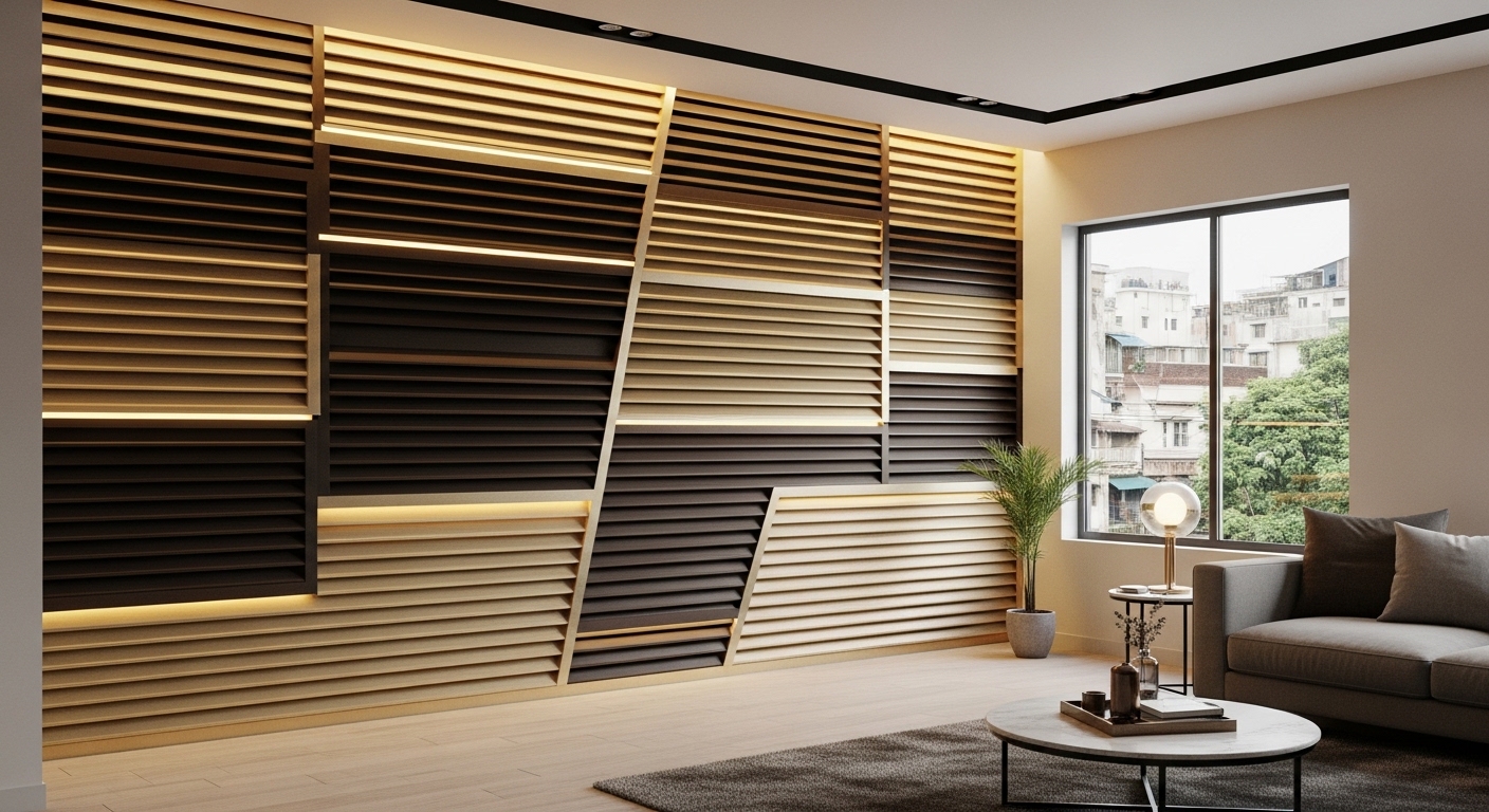 Metallic Louvers for Bold Interiors 