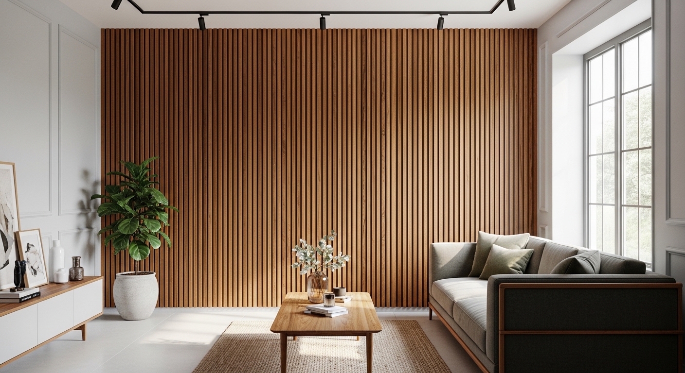 Wooden Slat Elegance