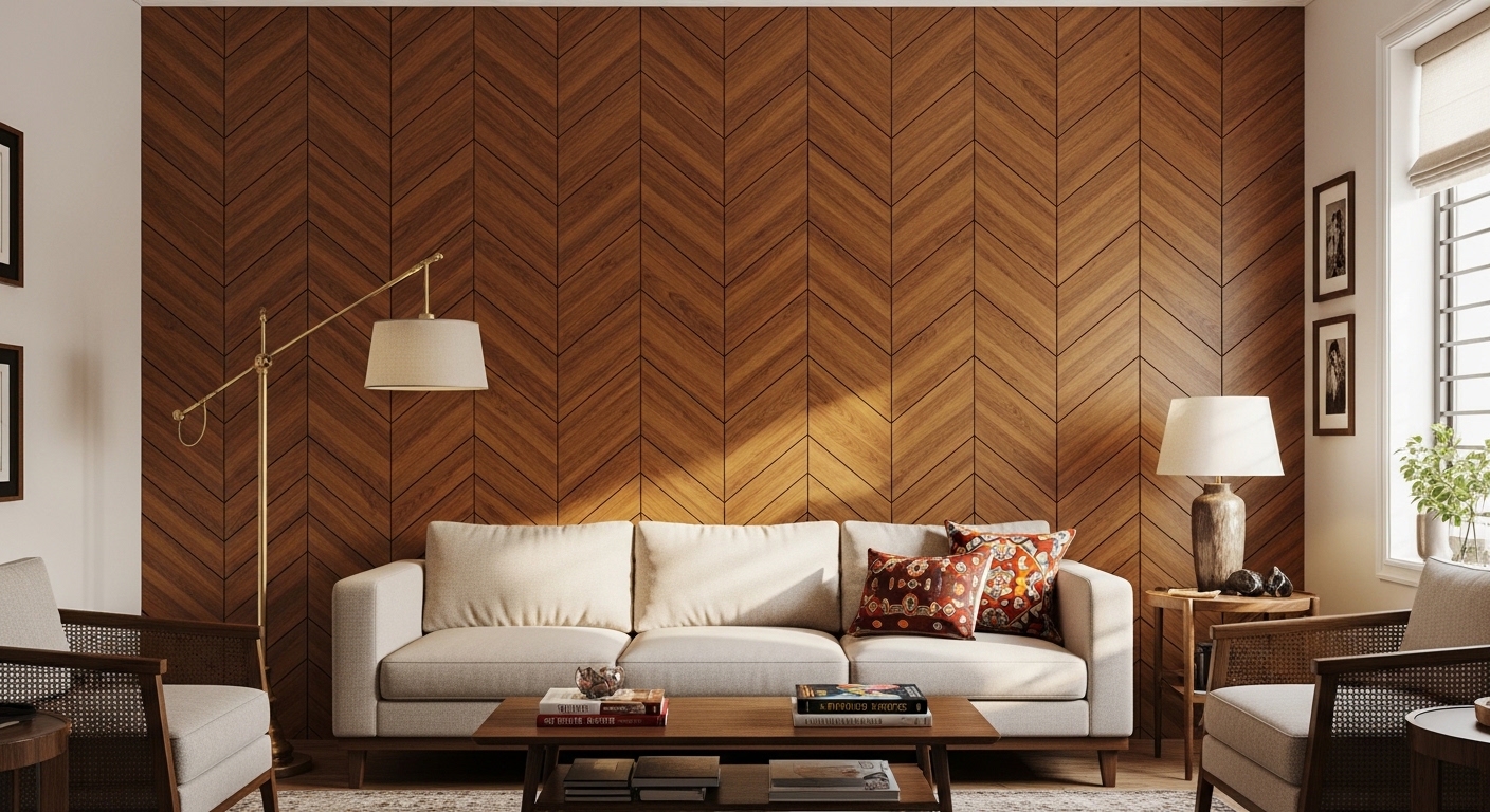 Wooden Chevron Design
