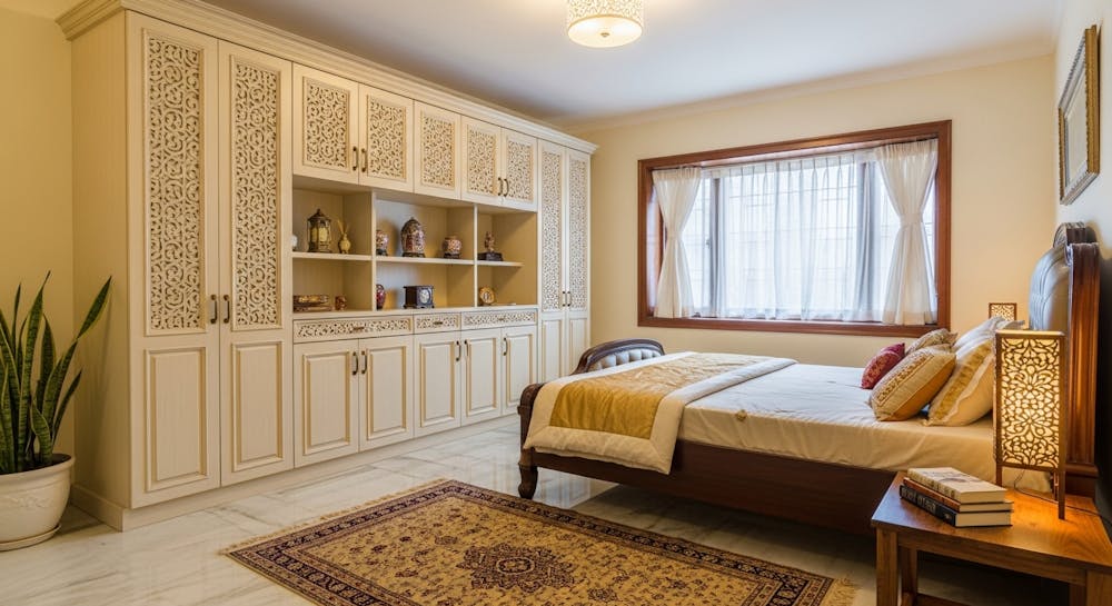 Cream Bedroom Cupboard