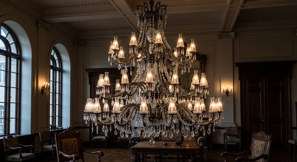 A Statement Chandelier That Anchors the Room