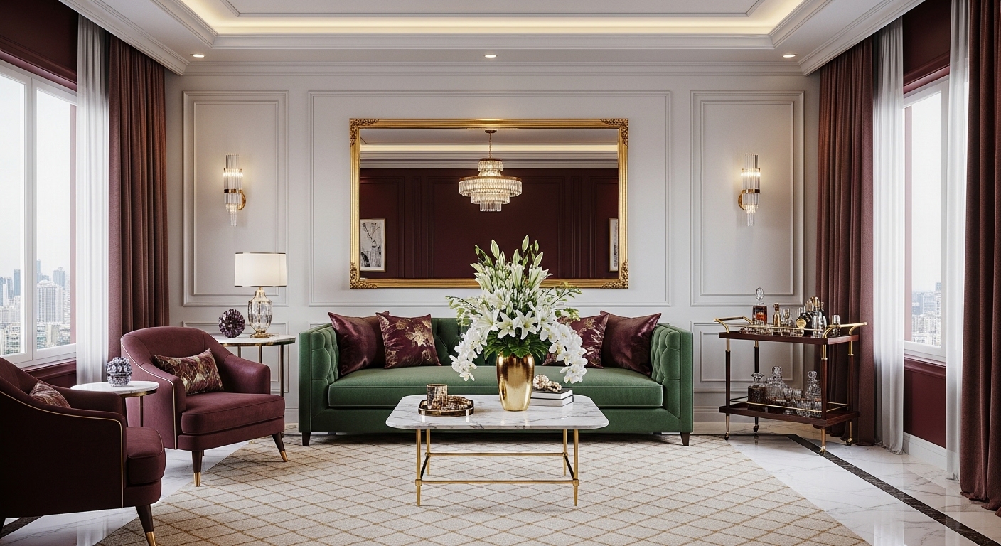 Start with a hotel inspired colour palette