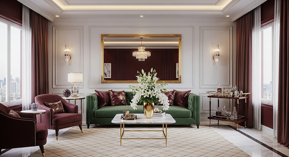 Start with a hotel inspired colour palette