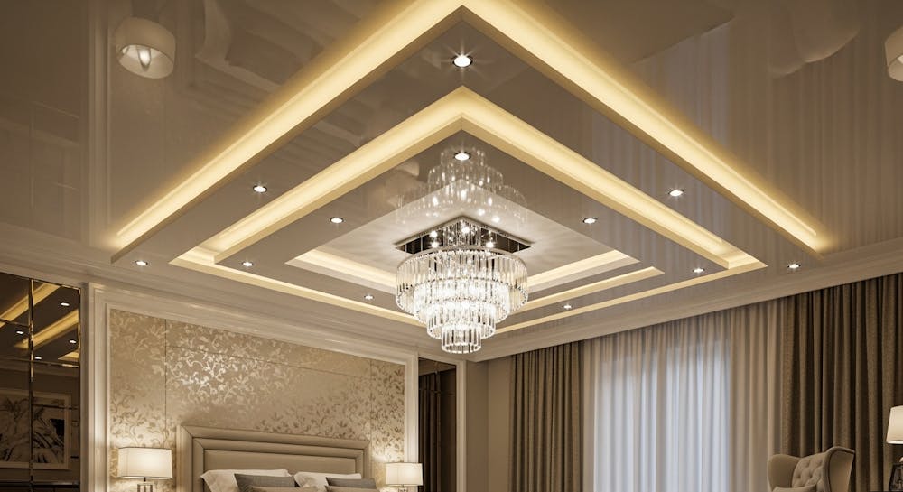 Layered False Ceiling Design for a Luxurious Feel