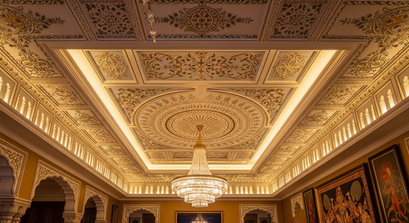 POP Ceiling Design for Classic Indian Homes