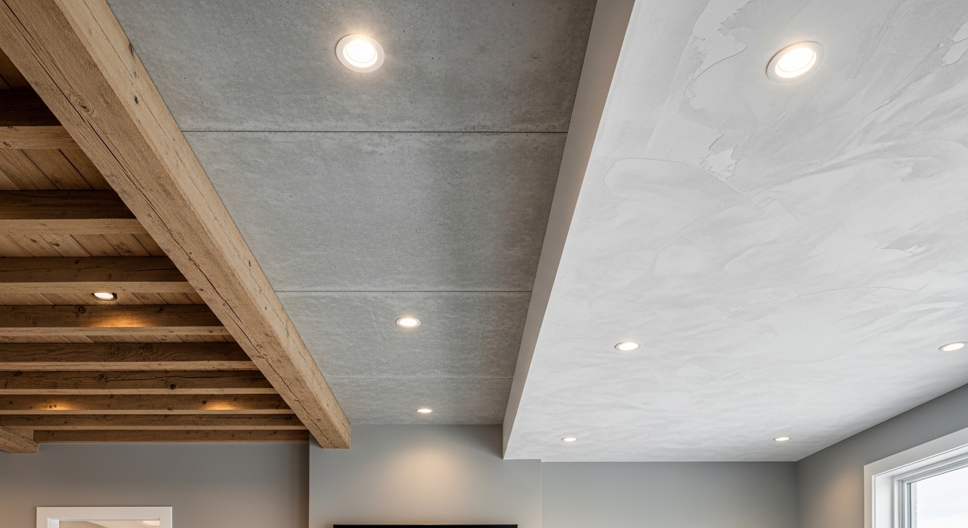 Mixing Ceiling Materials for Texture