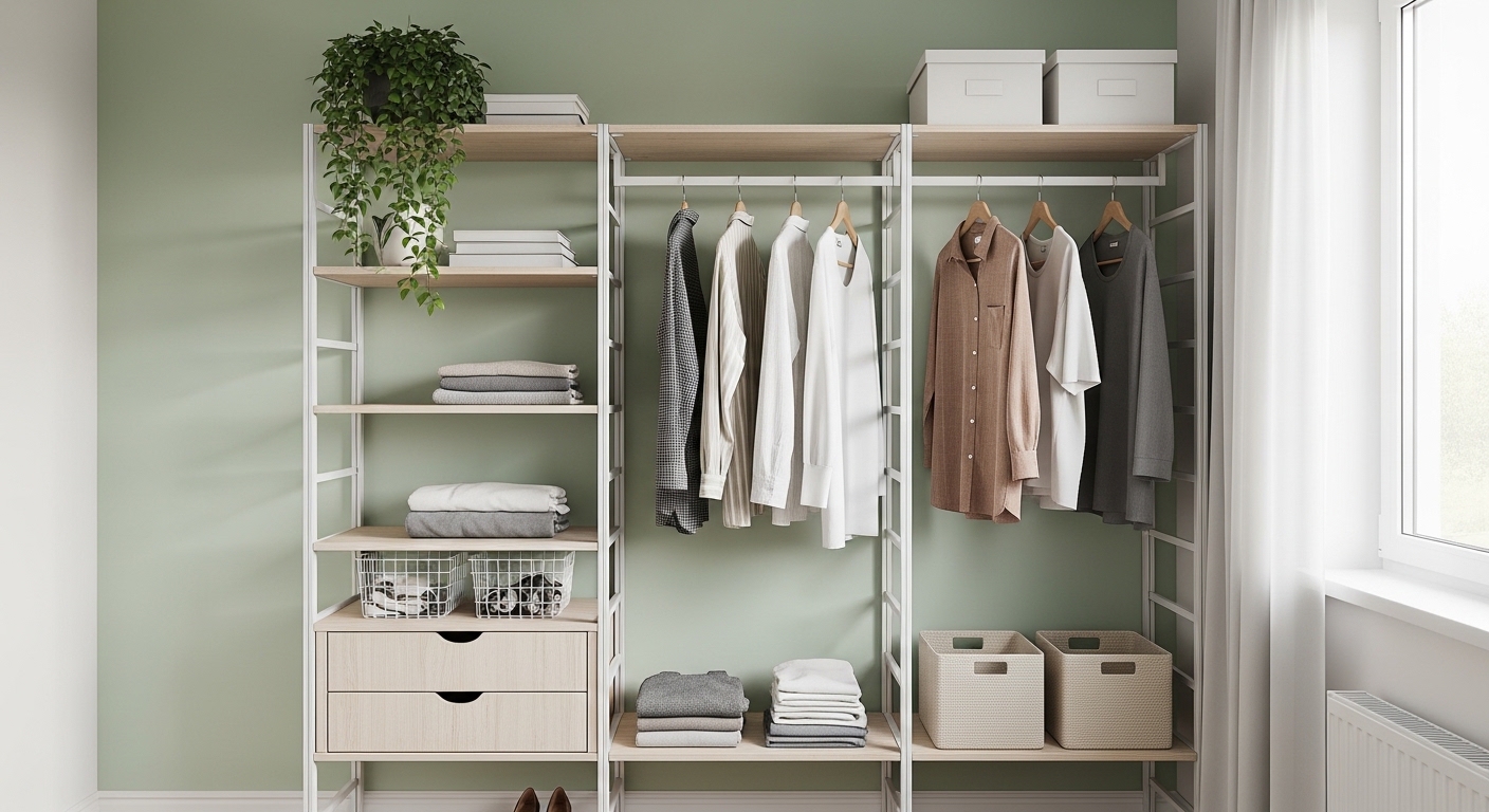 Open Wardrobes Perfect for Small Bedrooms