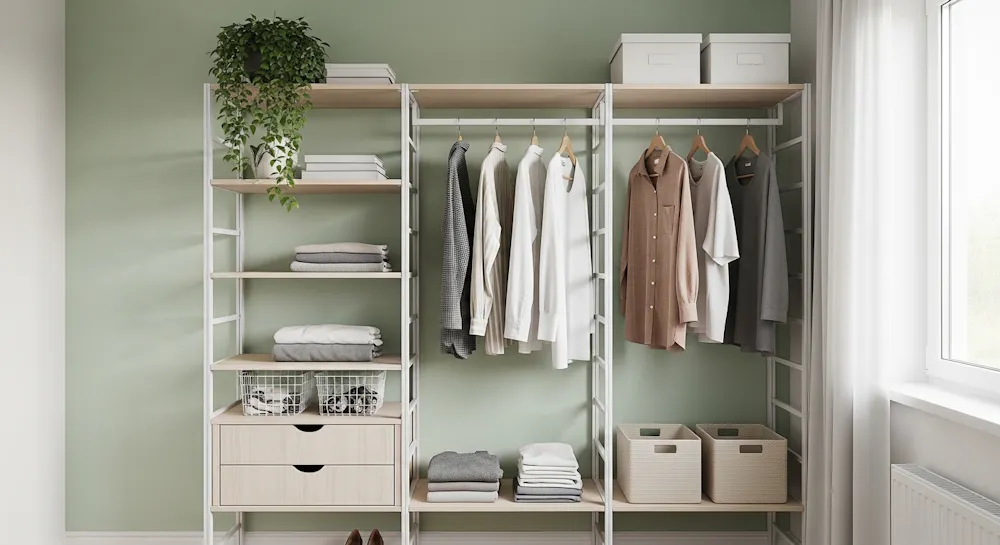 Open Wardrobes Perfect for Small Bedrooms