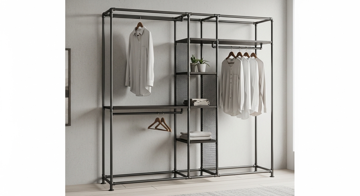 Metal Open Wardrobe Frame