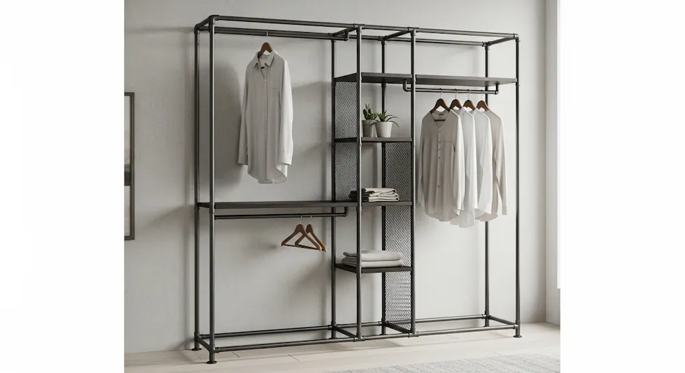 Metal Open Wardrobe Frame