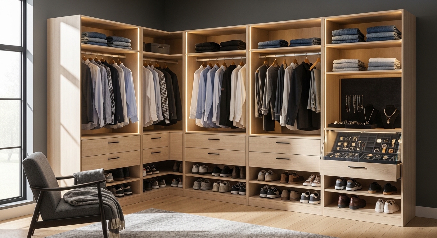 Fitted Open Wardrobes for Custom Spaces