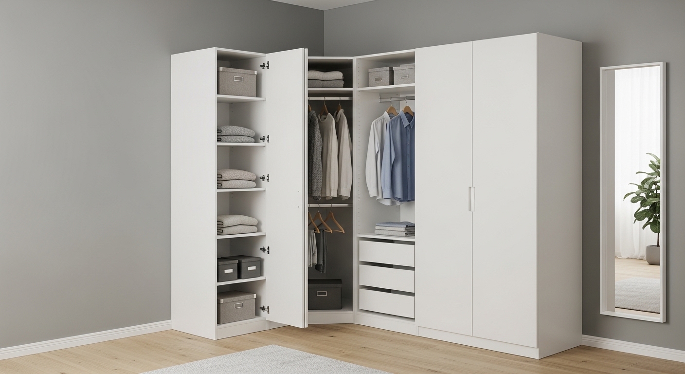 Corner Wardrobe Design Ideas: Closet Design for Small Spaces