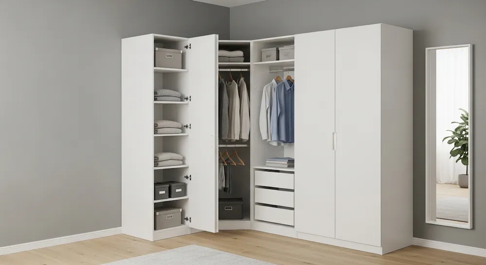 Corner Wardrobe Design Ideas: Closet Design for Small Spaces