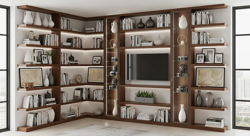 Floor-to-Ceiling Corner Unit