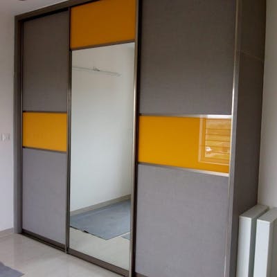 Latest Lacquered glass wardrobe