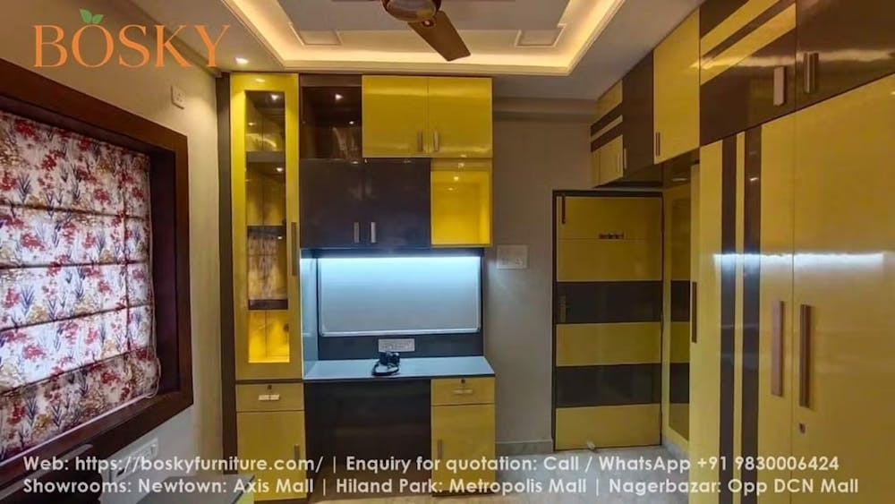 Beautiful cubicle shaped false ceiling ideas