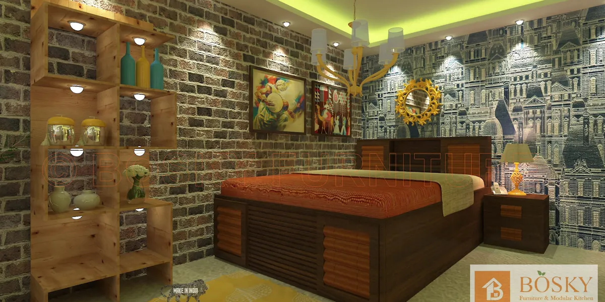 Bedroom Interior Design in Kolkata - Bosky Interior