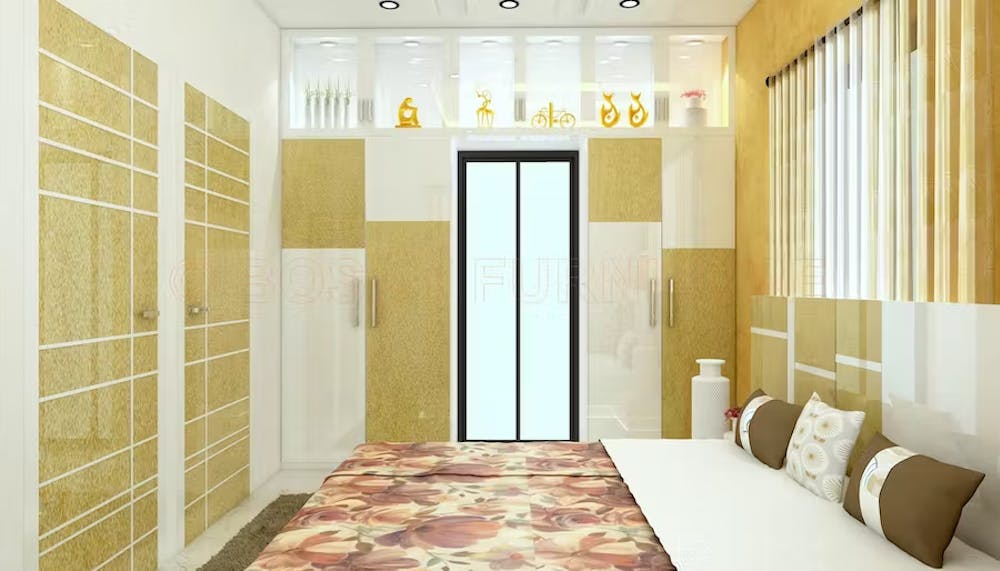 A pic of master bedroom of a home