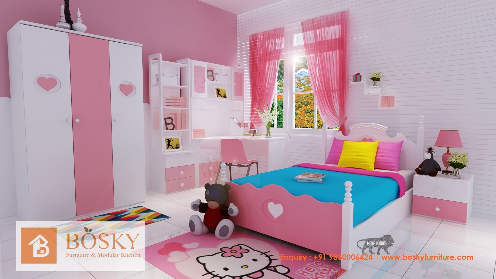Girl Kid’s room interior Kolkata