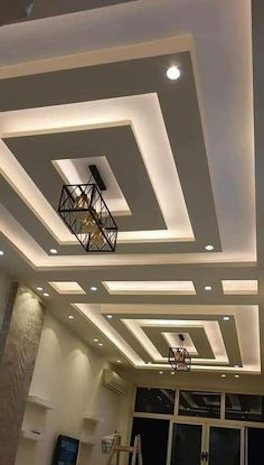 Suspended Sculptural False Ceiling | Bosky Interior