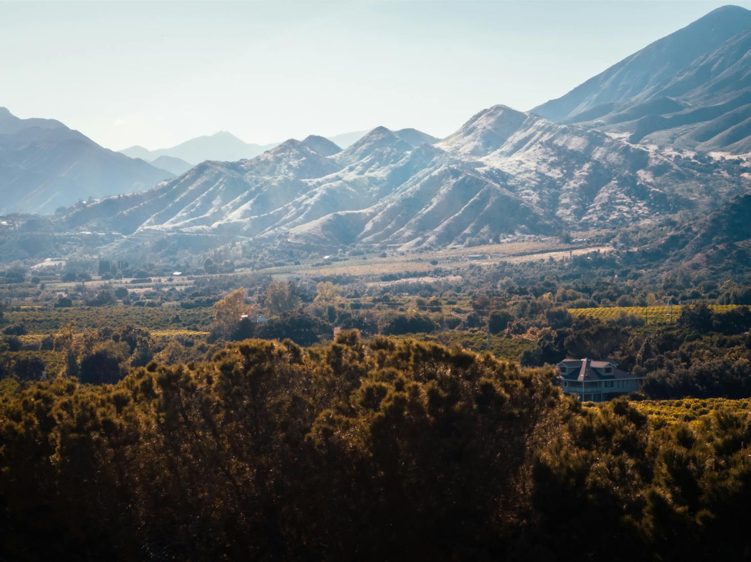 Mountains surrounding Ojai, California
