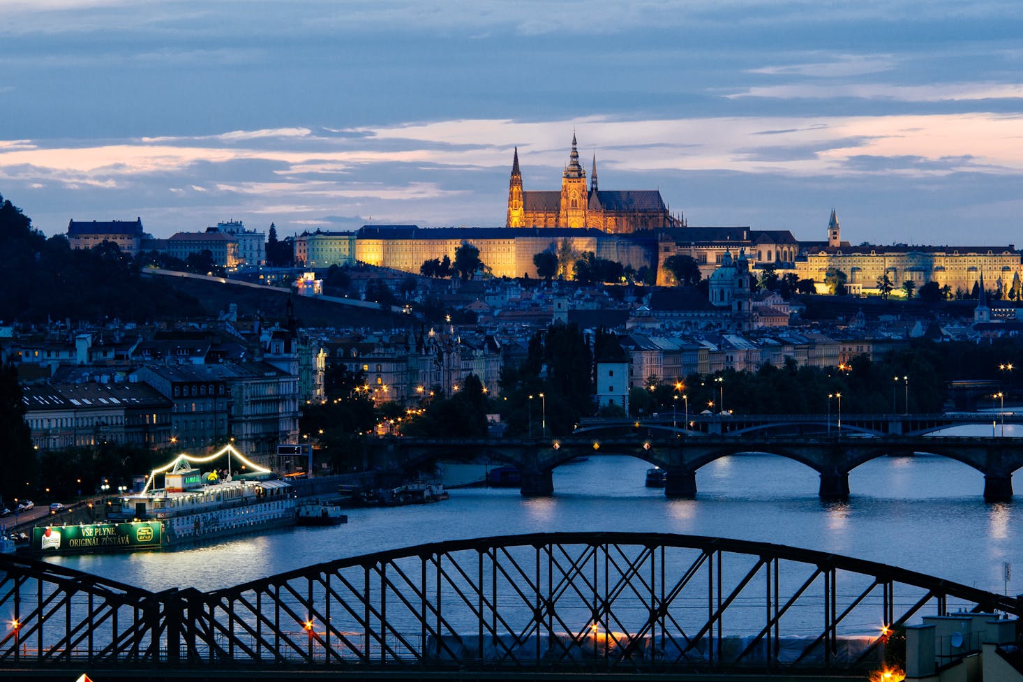 Prague Castle by night