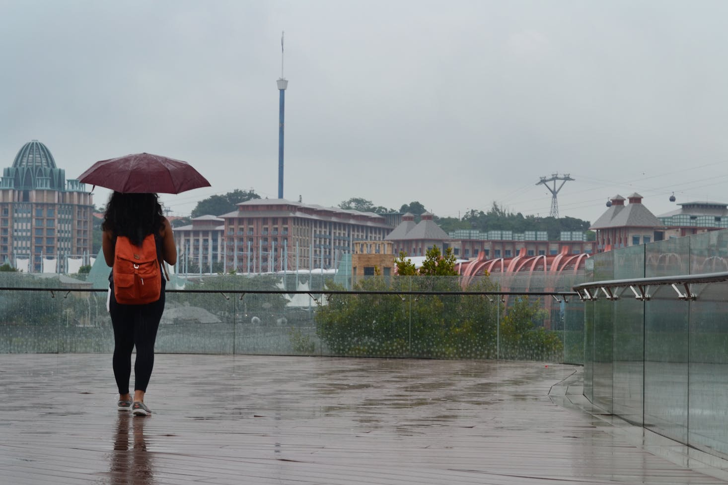 A rainy day in Singapore