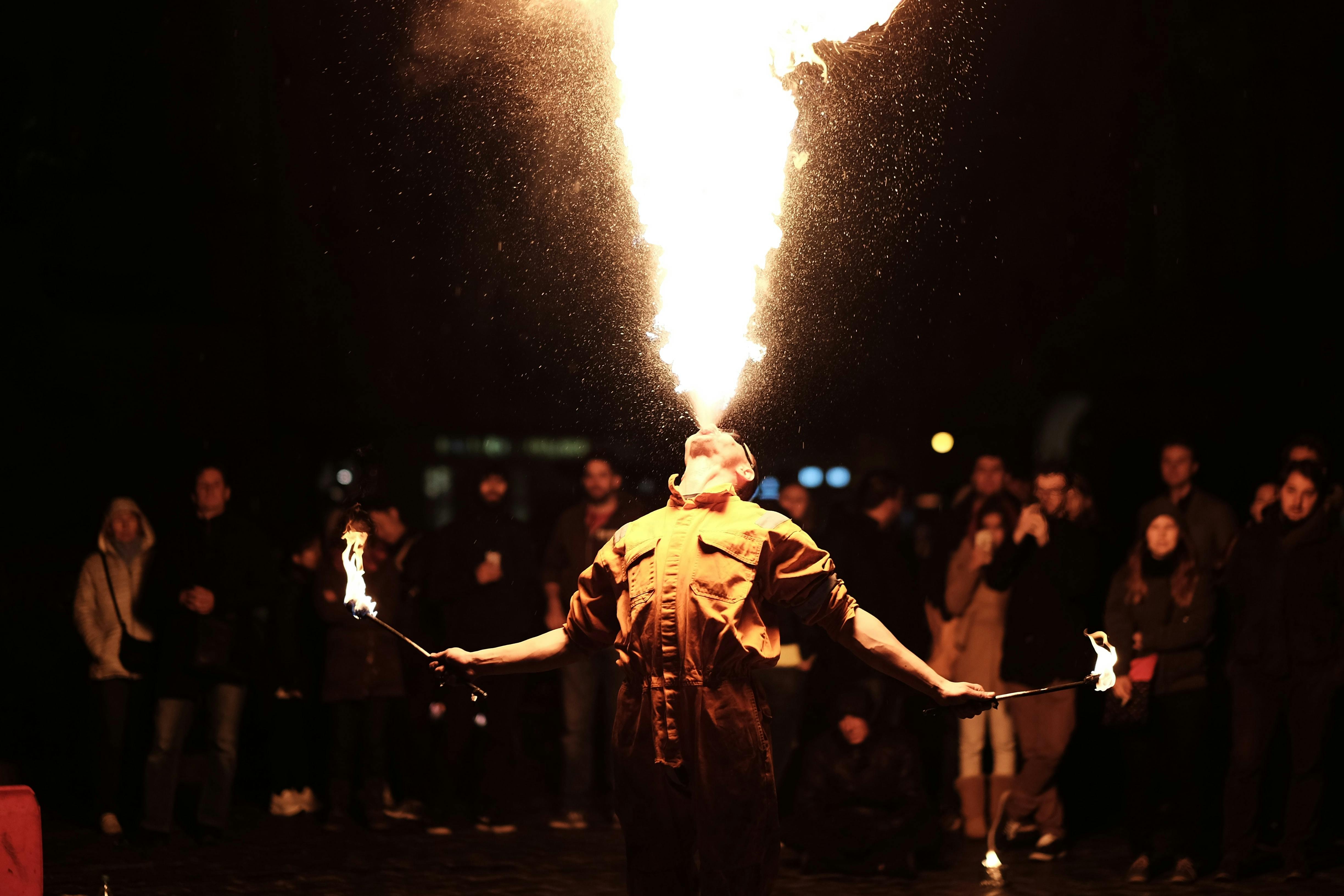Street performer in Prague
