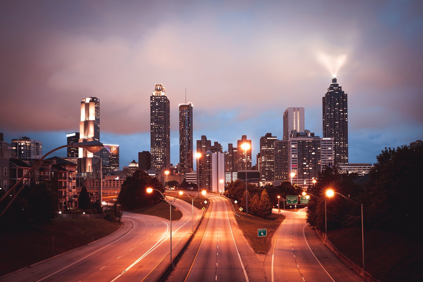 Atlanta at night