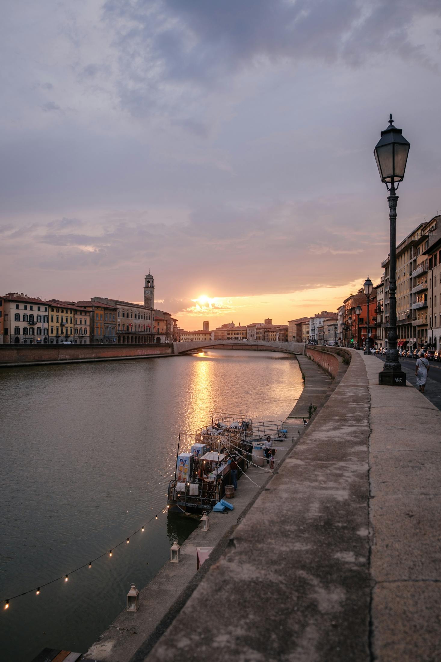 Sunset in Pisa, Italy