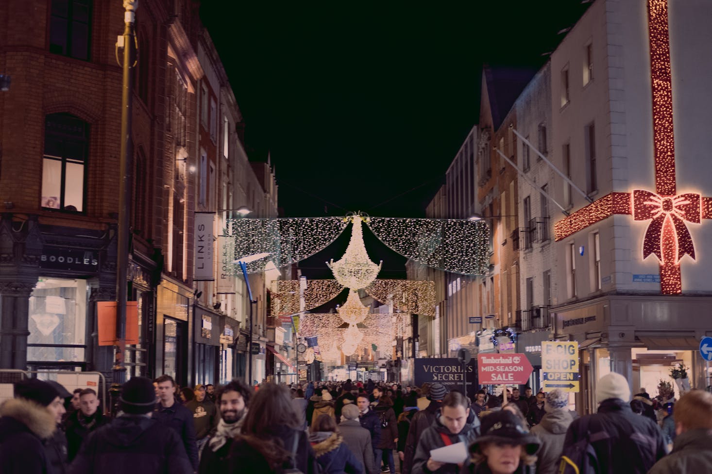 Christmas shopping in Dublin