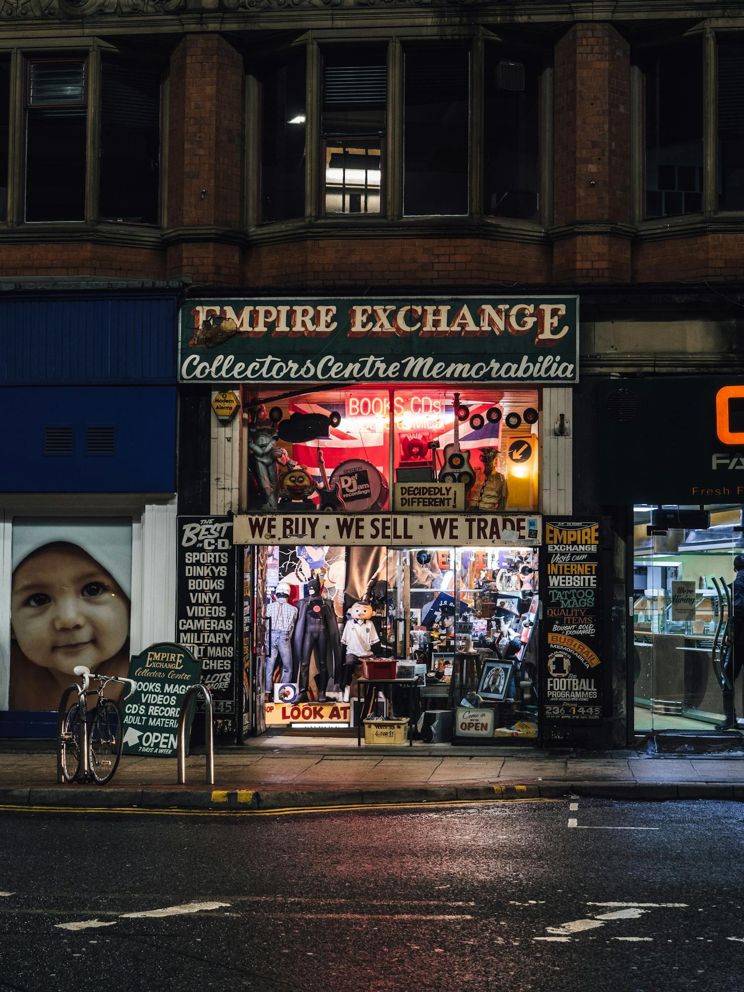 A vintage store in Manchester