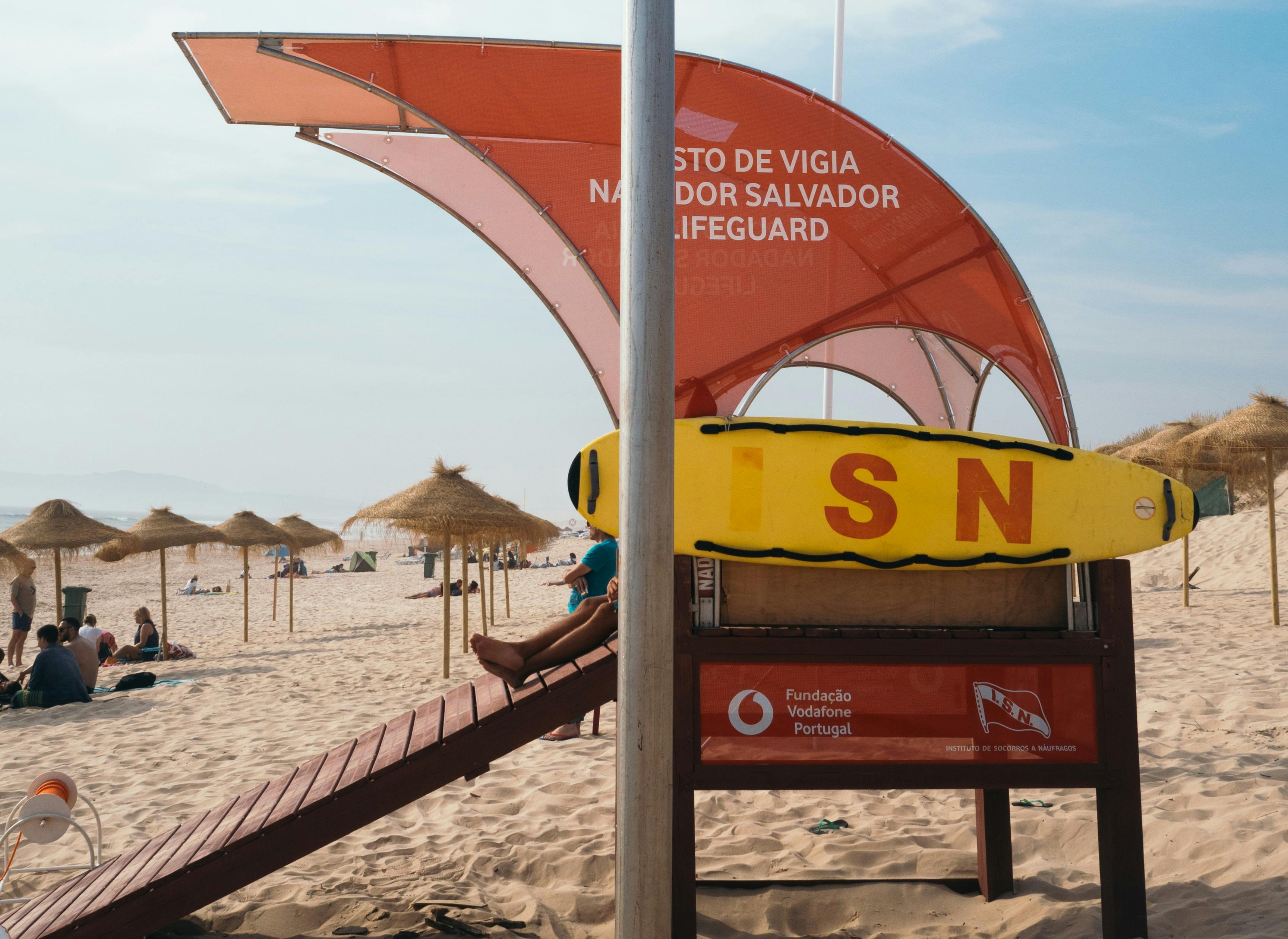 Costa da Caparica beaches near Lisbon